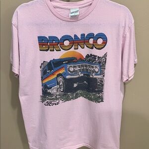 Junk Food Clothing Bronco Graphic Tee - Pink